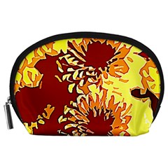 Sunflowers Accessory Pouch (large) by 3cl3ctix