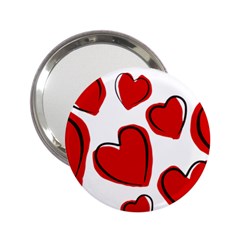 Scribbled Love 2 25  Handbag Mirrors by SomethingForEveryone