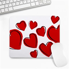 Scribbled Love Large Mousepads by SomethingForEveryone