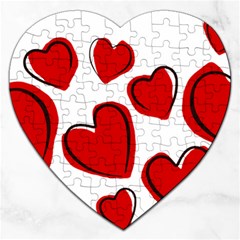 Scribbled Love Jigsaw Puzzle (heart) by SomethingForEveryone