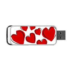 Scribbled Love Portable Usb Flash (one Side) by SomethingForEveryone