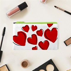 Scribbled Love Cosmetic Bag (xs) by SomethingForEveryone