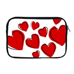 Scribbled Love Apple Macbook Pro 17  Zipper Case by SomethingForEveryone