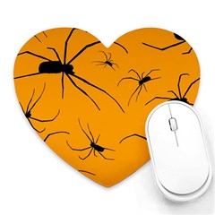 Scary Long Leg Spiders Heart Mousepads by SomethingForEveryone