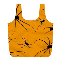 Scary Long Leg Spiders Full Print Recycle Bag (l) by SomethingForEveryone