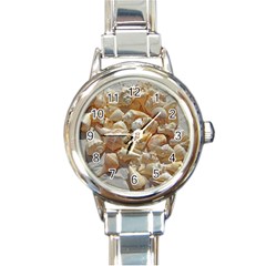 Sea-shells Bg Round Italian Charm Watch by SomethingForEveryone