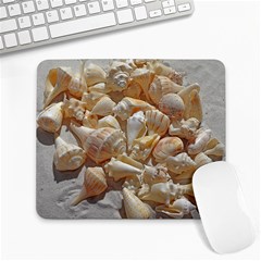 Sea-shells Bg Large Mousepads by SomethingForEveryone