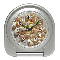 Sea-shells Bg Travel Alarm Clock by SomethingForEveryone