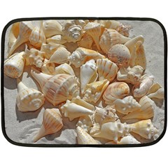 Sea-shells Bg Double Sided Fleece Blanket (mini)  by SomethingForEveryone