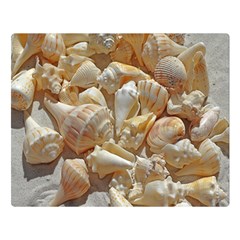 Sea-shells Bg Double Sided Flano Blanket (large)  by SomethingForEveryone