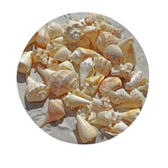 Sea-shells Bg Mini Round Pill Box by SomethingForEveryone