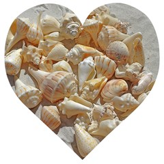 Sea-shells Bg Wooden Puzzle Heart by SomethingForEveryone