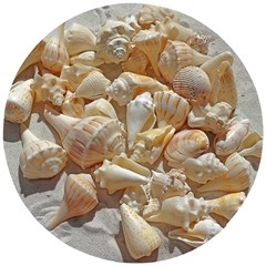 Sea-shells Bg Wooden Puzzle Round