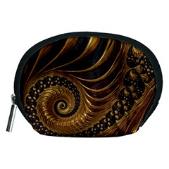 Shell Fractal In Brown Accessory Pouch (medium) by SomethingForEveryone