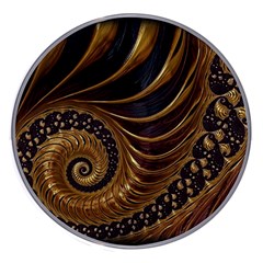 Shell Fractal In Brown Wireless Charger by SomethingForEveryone