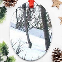 Winter Forest Ornament (oval) by SomethingForEveryone