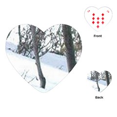 Winter Forest Playing Cards Single Design (heart) by SomethingForEveryone