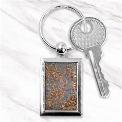 Sidewalk Leaves Key Chain (rectangle)