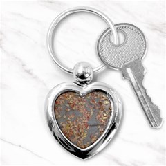 Sidewalk Leaves Key Chain (heart)