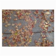 Sidewalk Leaves Large Glasses Cloth by SomethingForEveryone