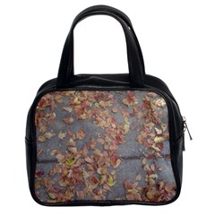 Sidewalk Leaves Classic Handbag (two Sides)