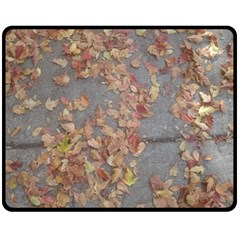 Sidewalk Leaves Fleece Blanket (medium) 