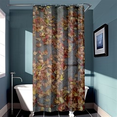 Sidewalk Leaves Shower Curtain 36  X 72  (stall) 