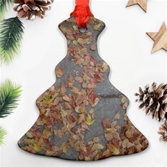 Sidewalk Leaves Ornament (christmas Tree) 