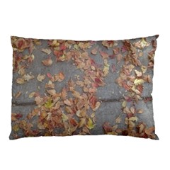 Sidewalk Leaves Pillow Case (two Sides)