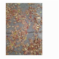 Sidewalk Leaves Large Garden Flag (two Sides)