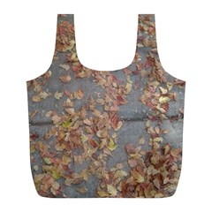 Sidewalk Leaves Full Print Recycle Bag (l)