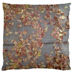 Sidewalk Leaves Standard Flano Cushion Case (one Side) by SomethingForEveryone