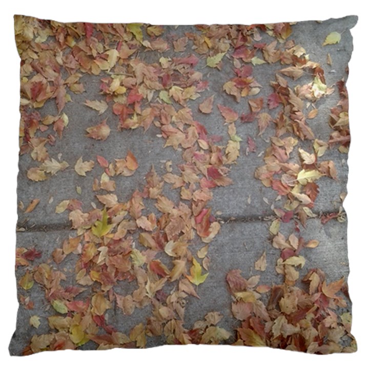 Sidewalk Leaves Standard Flano Cushion Case (One Side)