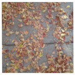 Sidewalk Leaves Wooden Puzzle Square