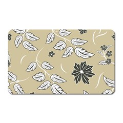 Folk Flowers Print Floral Pattern Ethnic Art Magnet (rectangular) by Eskimos