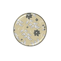 Folk Flowers Print Floral Pattern Ethnic Art Hat Clip Ball Marker (4 Pack) by Eskimos