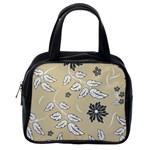 Folk flowers print Floral pattern Ethnic art Classic Handbag (Two Sides) Back