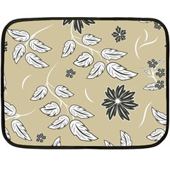 Folk Flowers Print Floral Pattern Ethnic Art Fleece Blanket (mini) by Eskimos