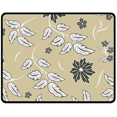 Folk Flowers Print Floral Pattern Ethnic Art Fleece Blanket (medium)  by Eskimos