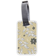 Folk Flowers Print Floral Pattern Ethnic Art Luggage Tag (one Side) by Eskimos