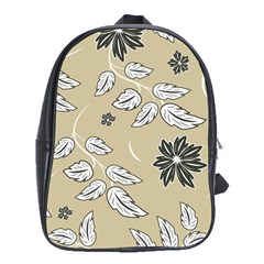 Folk Flowers Print Floral Pattern Ethnic Art School Bag (xl) by Eskimos