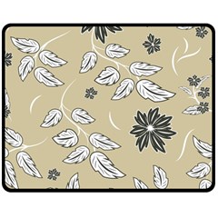 Folk Flowers Print Floral Pattern Ethnic Art Double Sided Fleece Blanket (medium)  by Eskimos