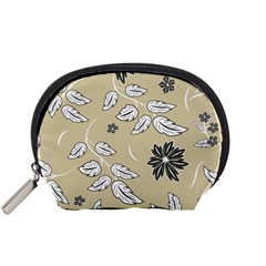 Folk Flowers Print Floral Pattern Ethnic Art Accessory Pouch (small) by Eskimos