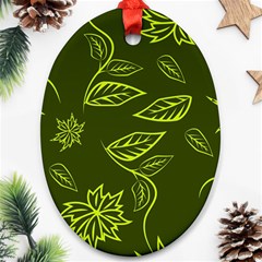 Folk flowers print Floral pattern Ethnic art Ornament (Oval)