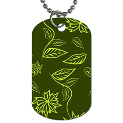 Folk flowers print Floral pattern Ethnic art Dog Tag (Two Sides)