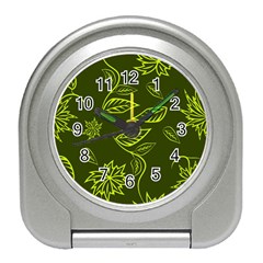 Folk flowers print Floral pattern Ethnic art Travel Alarm Clock