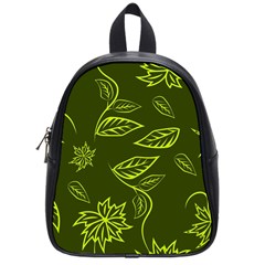 Folk flowers print Floral pattern Ethnic art School Bag (Small)