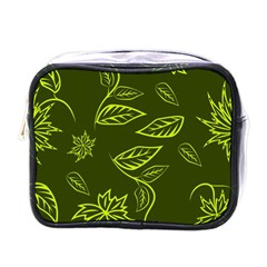 Folk flowers print Floral pattern Ethnic art Mini Toiletries Bag (One Side)