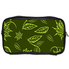 Folk flowers print Floral pattern Ethnic art Toiletries Bag (Two Sides)