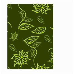 Folk flowers print Floral pattern Ethnic art Large Garden Flag (Two Sides)